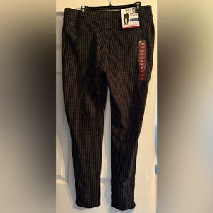 Seven7 Pull on Ponte Black Checkered Leggings